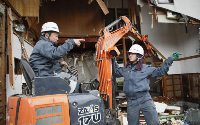 現場の指示出し